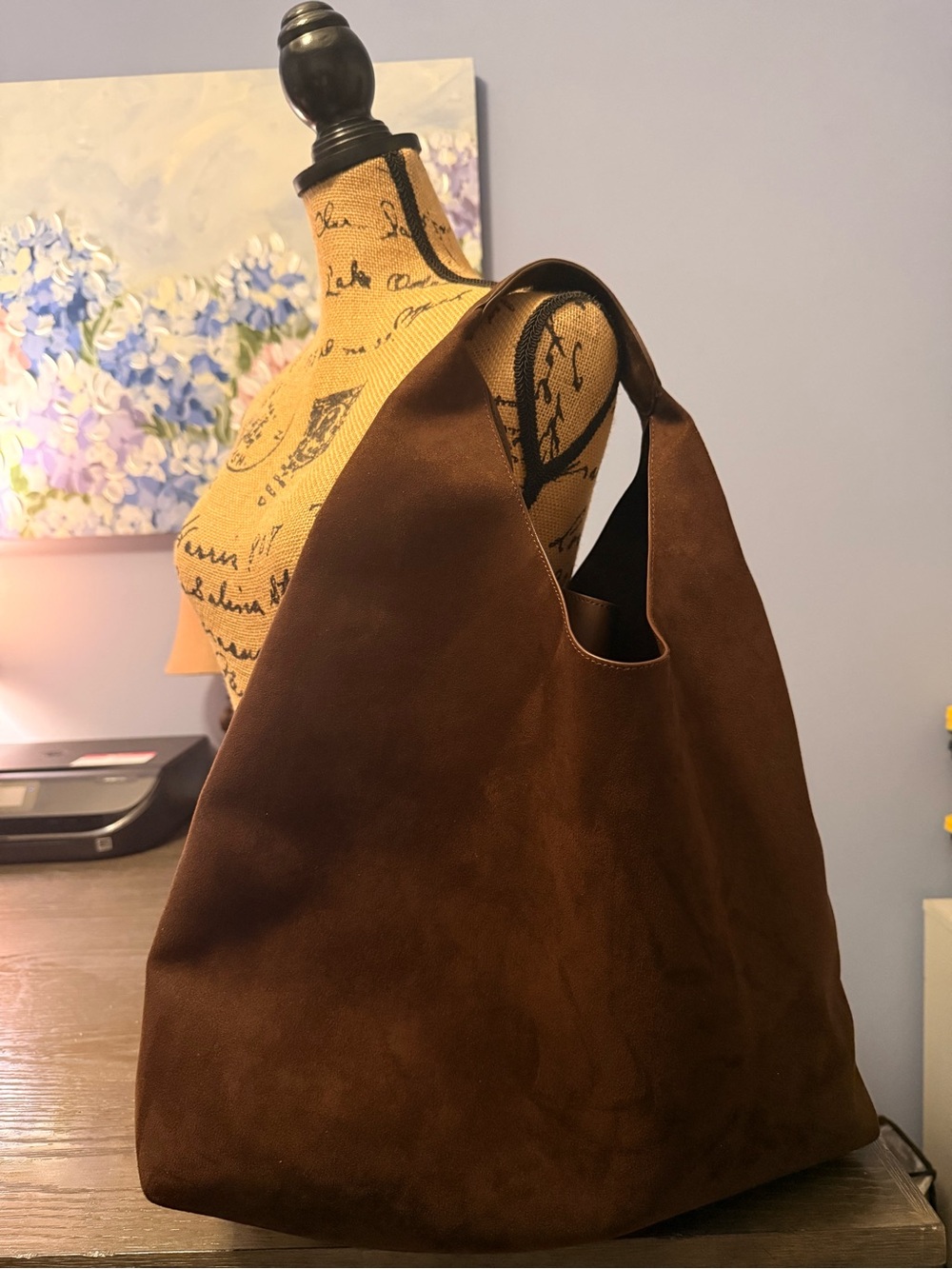 GAP Brown Suede Hobo Bag